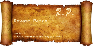 Ravasz Petra névjegykártya